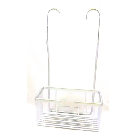 Cesta portagel de esquina, doble, BRUMA para baño o ducha para colgar.  Portageles para botes de gel, esponjas o champú – Llavisan