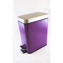 Papelera baño morada